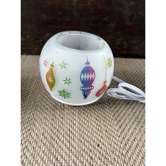 Partylite Holiday Baubles Glass Orb Plug In Candle Warmer Christmas P92702 - Picture 4 of 8